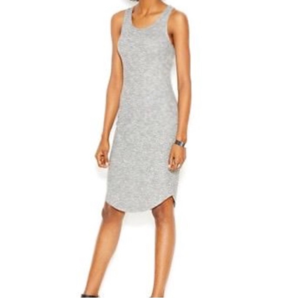 Rachel Roy Dress Heather Grey Casual Racer Back Tank Dress, Size XXL